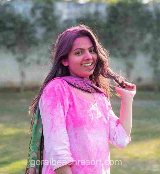 Gorai Beach holi celebration in resorts