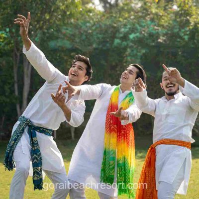 Gorai Beach holi celebration