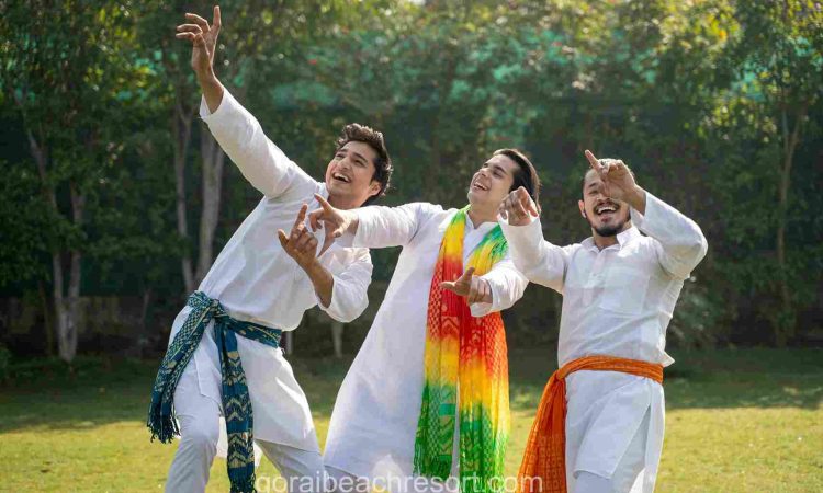 Gorai Beach holi celebration